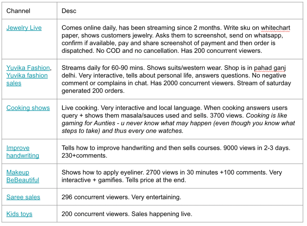 facebook live commerce streams